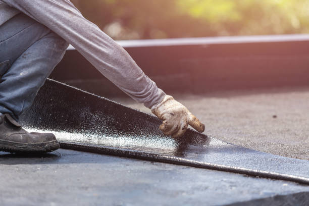 Professional Waterproofing technician working in Waterloo, NY